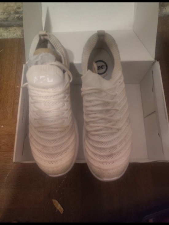 Men's Athletic Knit Sneakers - Beige/Cream